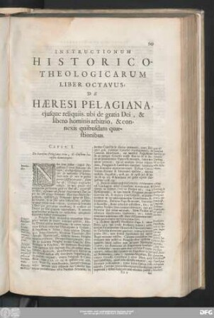Caput. I. De haereseos Pelaginae ortu, & eiusdem haereseos damnation.
