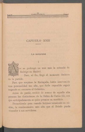 Capítulo XXIII - La sorpresa