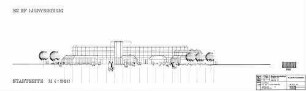 Ludwigsburg: Neubau EG - Ansicht Stadtseite Empfangsgeb.