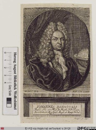 Bildnis Johann I Bernoulli