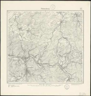 Meßtischblatt 2725 : Plettenberg, 1896 : Plettenberg. - Aufn. 1894. - 1:25000. - [Berlin]: Reichsamt für Landesaufnahme, 1896. - 1 Kt.