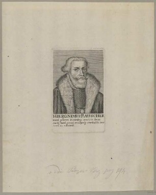 Bildnis des Hiernimvs Rauscher