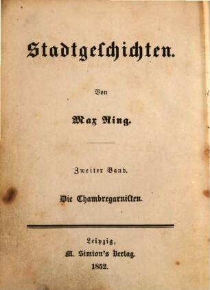 Stadtgeschichten, 2