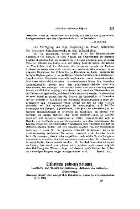 Bibliotheca päda-psychologica