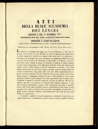 Reminiscenze antropologiche della Sicilia