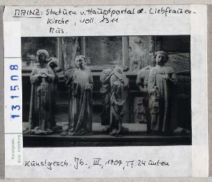 Mainz, Diözesanmuseum: Statuen vom Hauptportal der Liebfrauenkirche
