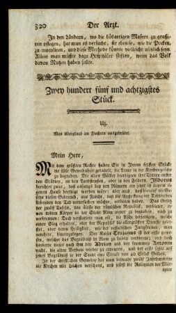 Zwey hundert fünf und achtzigstes Stück