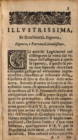 Panegirici Del Padre Lvigi Givgliaris Della Compagnia di Giesv'