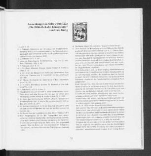 Anmerkungen zu Seite 94 bis 122: ,,Die Bibliothek des Johanneums".