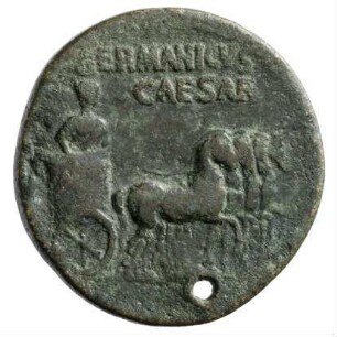 Münze, Dupondius, 37 - 41 n. Chr.