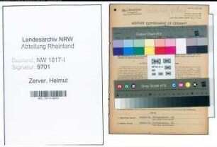 Entnazifizierung Helmut Zerver , geb. 23.01.1906 (Werkzeughersteller)