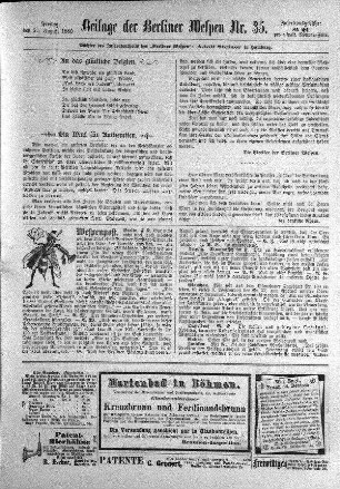 Beilage der Berliner Wespen Nr. 35