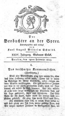 7. Stueck, 14. Februar 1825