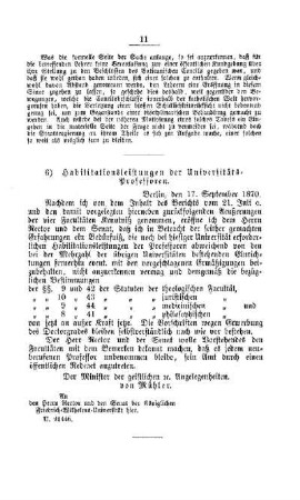 Habilitationsleistungen der Universitäts-Professoren : [II. Akademien und Universitäten]