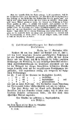 Habilitationsleistungen der Universitäts-Professoren : [II. Akademien und Universitäten]