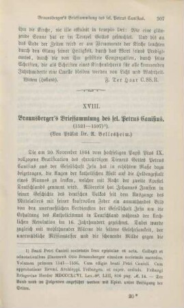 307-321 Braunsberger's Briefsammlung ds sel. Petrus Canisius