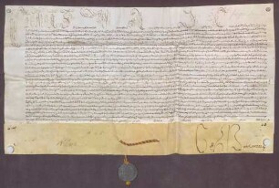 Provisionsbulle Papst Clemens XI. für Karl von Ingelheim gen. Echter von Mespelbrunn.