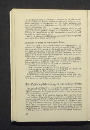 Die Schädlingsbekämpfung ist eine wichtige Arbeit