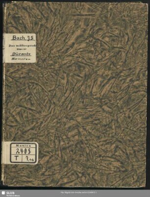 Das Wohltemperierte Klavier - Mus.2405-T-7,2 : pf; BWV 870-893