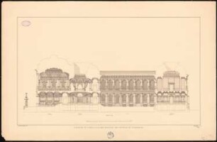 Kollegiengebäude der Kaiser-Wilhelm-Universität Straßburg Wettbewerb: Querschnitt