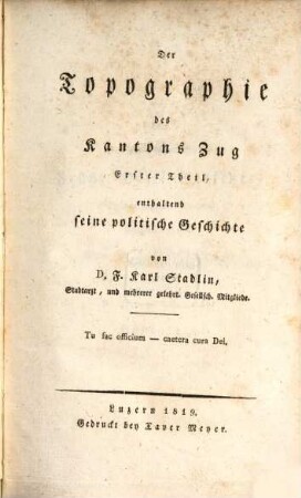 Topographie des Kantons Zug. 1,1. Die Geschichten der Gemeinde Hünenberg