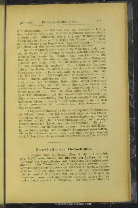 Fortschritte der Photochemie