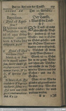 Locus XX. De Baptismo