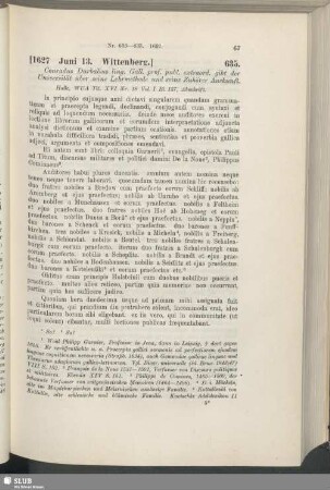 635. [1627, Juni 13. Wittenberg]