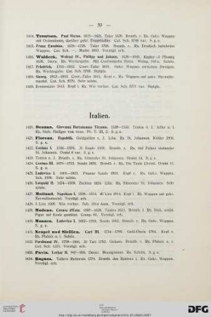Italien (Nr. 1420-1434)
