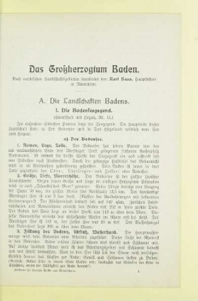 Das Großherzogtum Baden