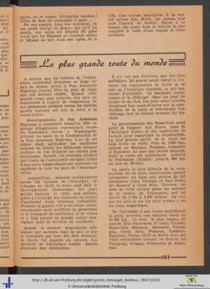 La plus grande route du monde.