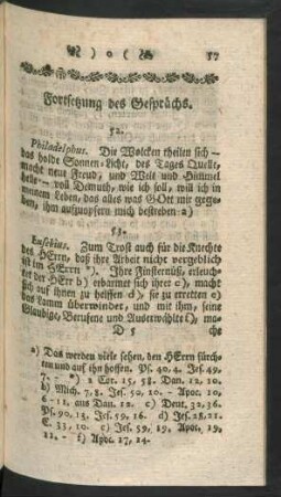 Fortsetzung des Gesprächs