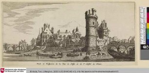 Veuës et Perspective de la Tour de Nesle et de l'Hostel de Nevers