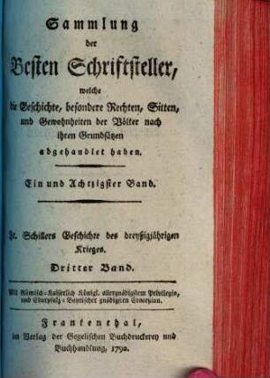Geschichte des dreißigjährigen Krieges, 3