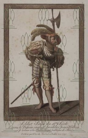 Schweizer Soldat des 16. Jahrhundert