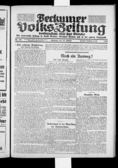 Beckumer Volks-Zeitung. 1921-1930