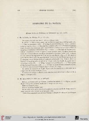 Sommaire de la notice