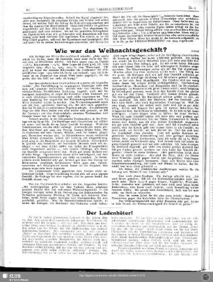 Wie war das Weihnachtsgeschäft? (Schluß)
