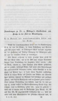 329- 349 "Christenthum und Kirche in der Zeit der Grundlegung" von Döllinger : Fortsetzung