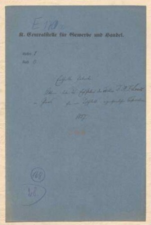 Patent der Witwe F.H.F. Louic in Paris für ein Tischbett eigentümlicher Konstruktion