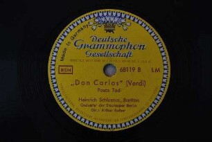 "Don Carlos" : Posas Tod / (Verdi)