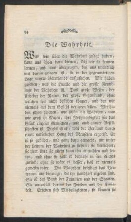 Die Wahrheit