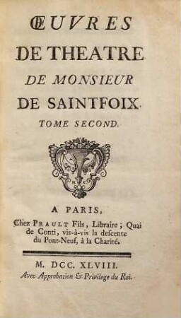 Oeuvres De Théâtre De Monsieur De Saintfoix, 2