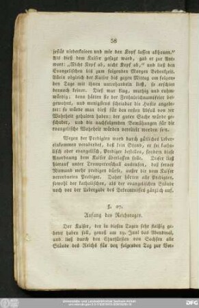 §. 27. Anfang des Reichstages.