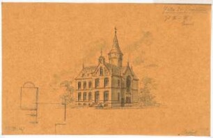 Villa Kunheim, Berlin-Niederschönweide: Perspektivische Ansicht