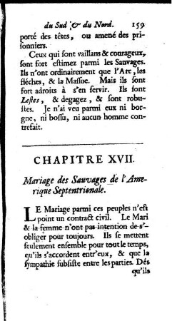 Mariage des Sauvages de l`Amerique Septentrionale.