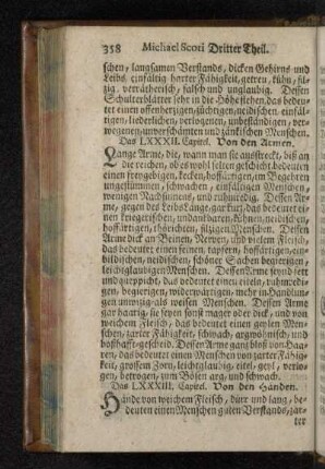 Das LXXXIII. Capitel. Von den Händen.