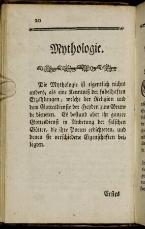 Mythologie.