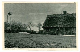 Der Krieg 1914/15 in Postkarten, 15. Reihe, Abt.: Deutschland; Inhalt: Ostpreußen/2.Gruppe: Nr. 150: Bauernhaus in Ostpreußen