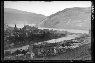 Bingen am Rhein. Stadtansicht mit Nahemündung